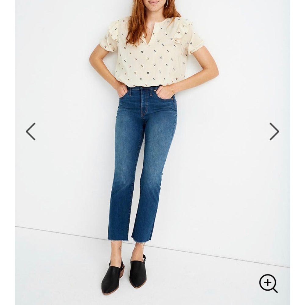 Cali Demi-Boot Jeans in Preston Wash: Raw-Hem